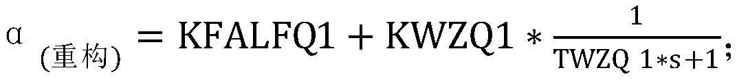 Airplane attack angle determining method