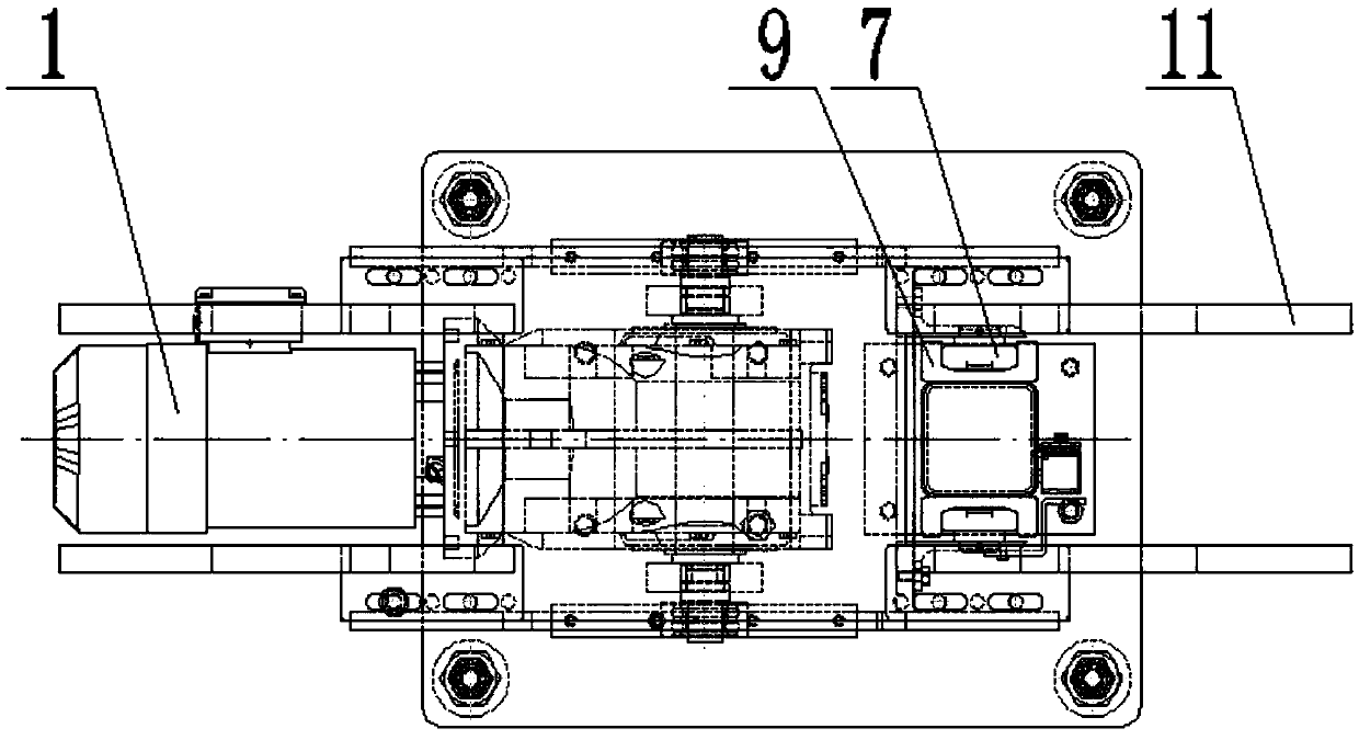 A wheel jacking mechanism applied to high-speed rail wheel production line