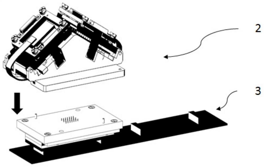 Bent board card function test clamp and device