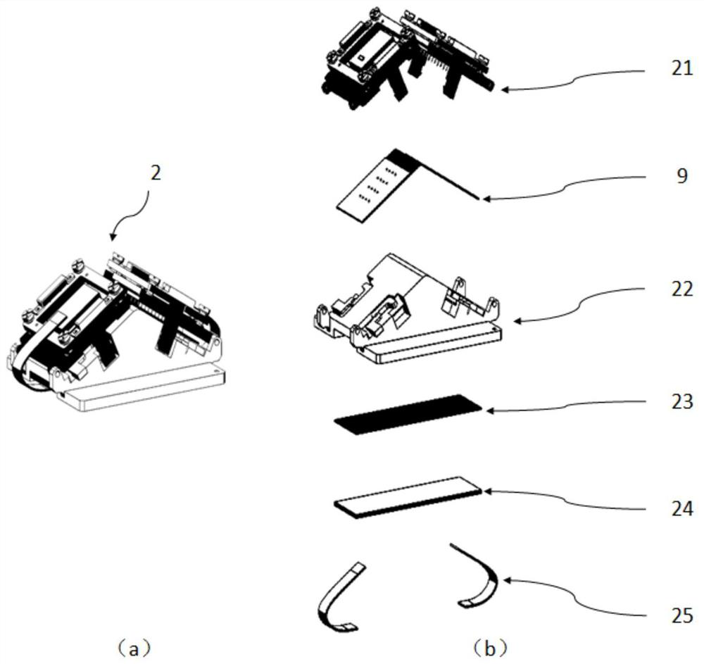 Bent board card function test clamp and device