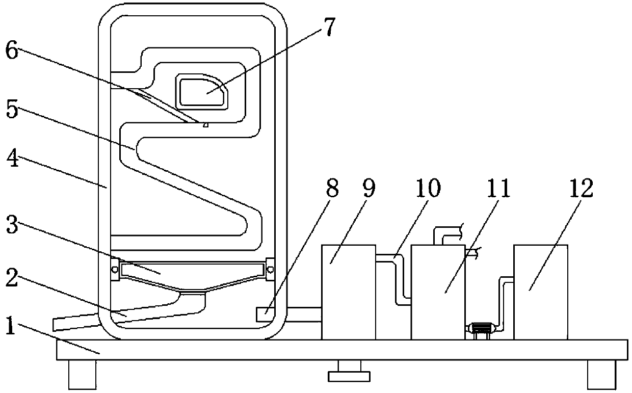 Combustion boiler with tail gas heat absorbing and storing functions