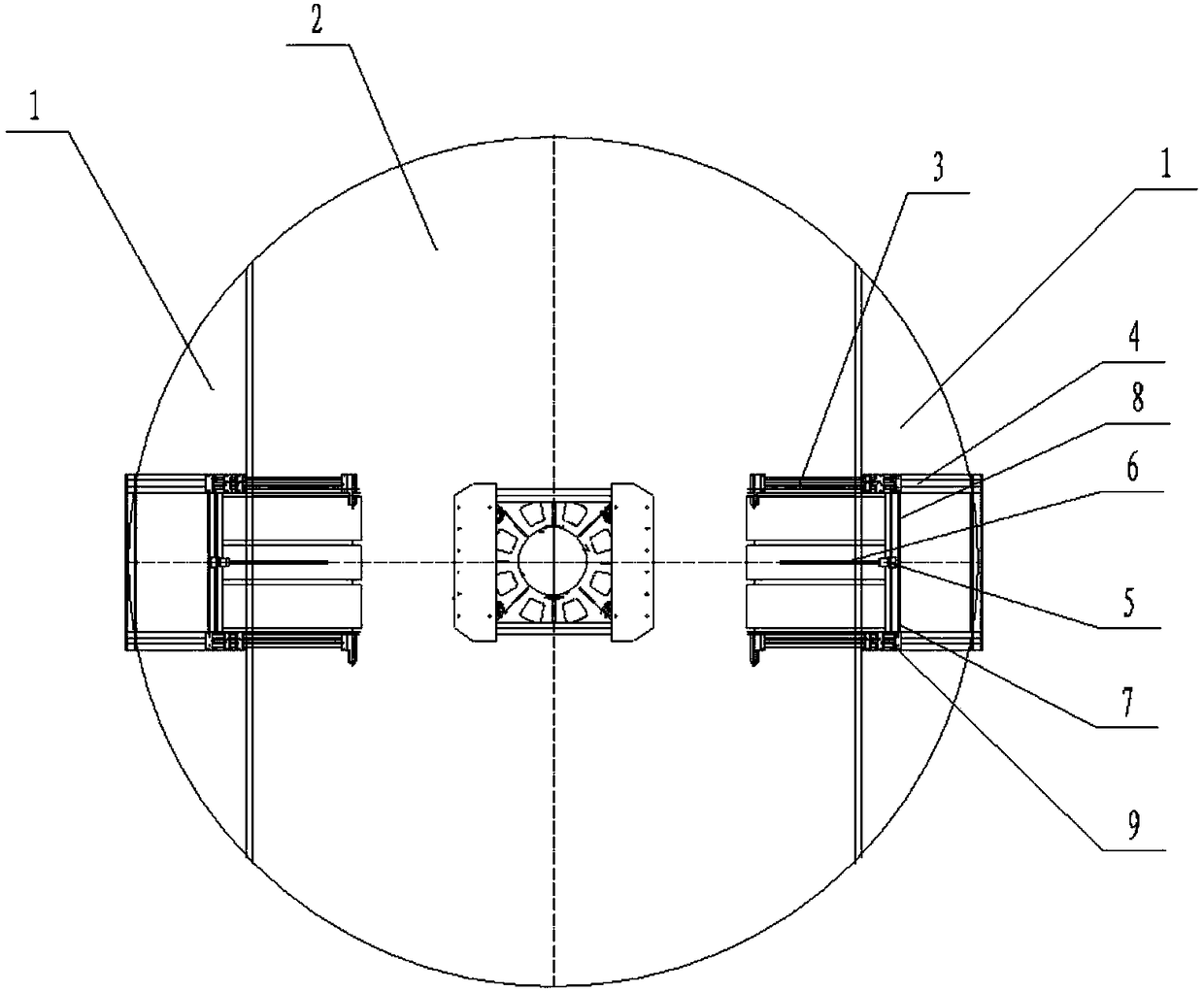 Automatic unfolding sliding type parabolic antenna