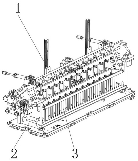 Battery cell centering and positioning device for new energy battery production line