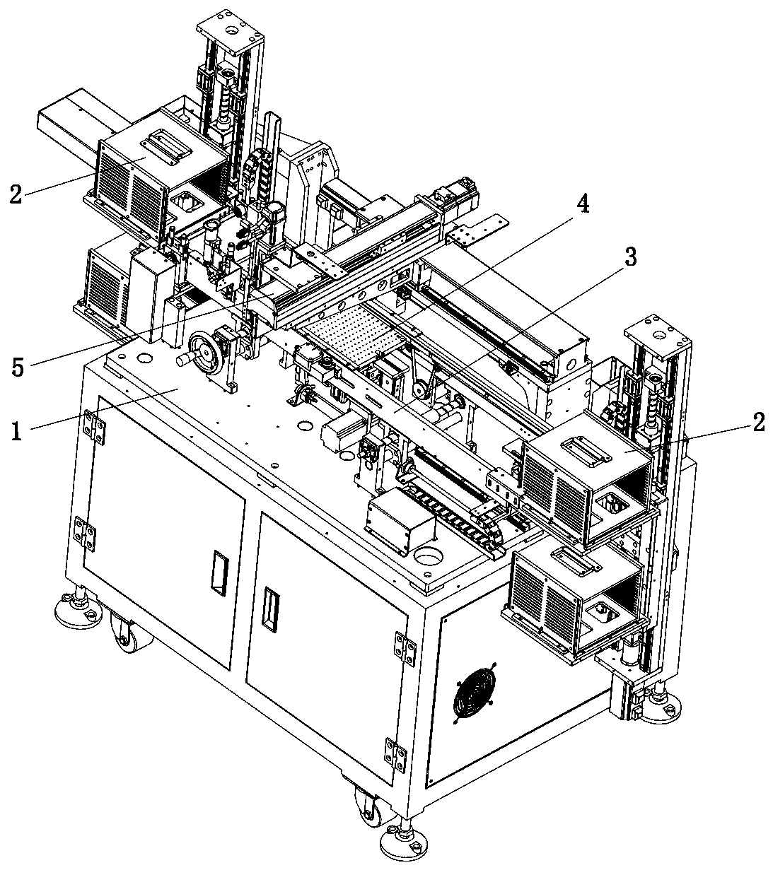 Full-automatic single-rail glue dispenser and glue dispensing process thereof