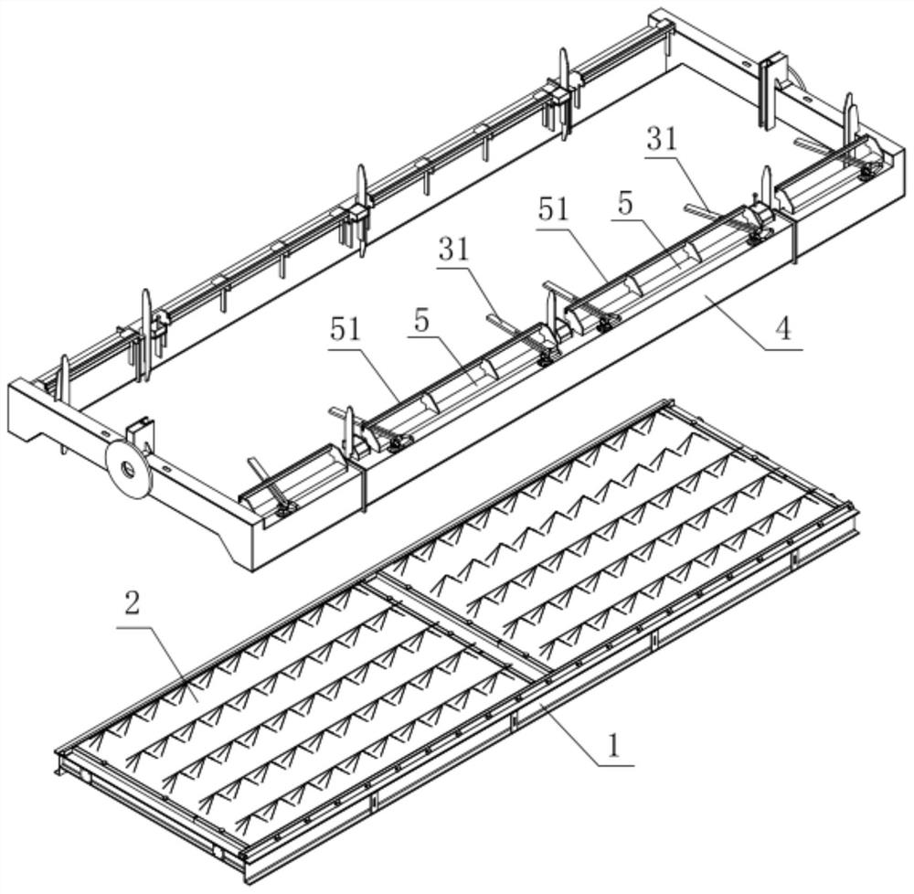 An automatic pressing tooling and turning device