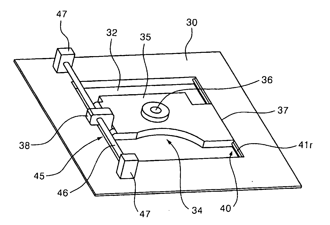 Pickup guiding structure for optical disk drive