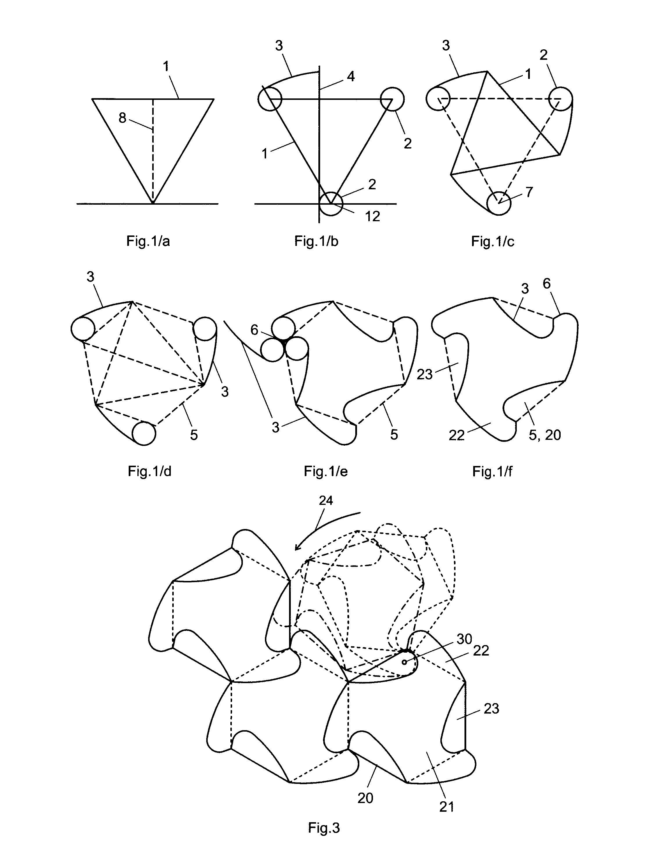 Interlocking building block, paving unit, tile or toy element and the construction method thereof