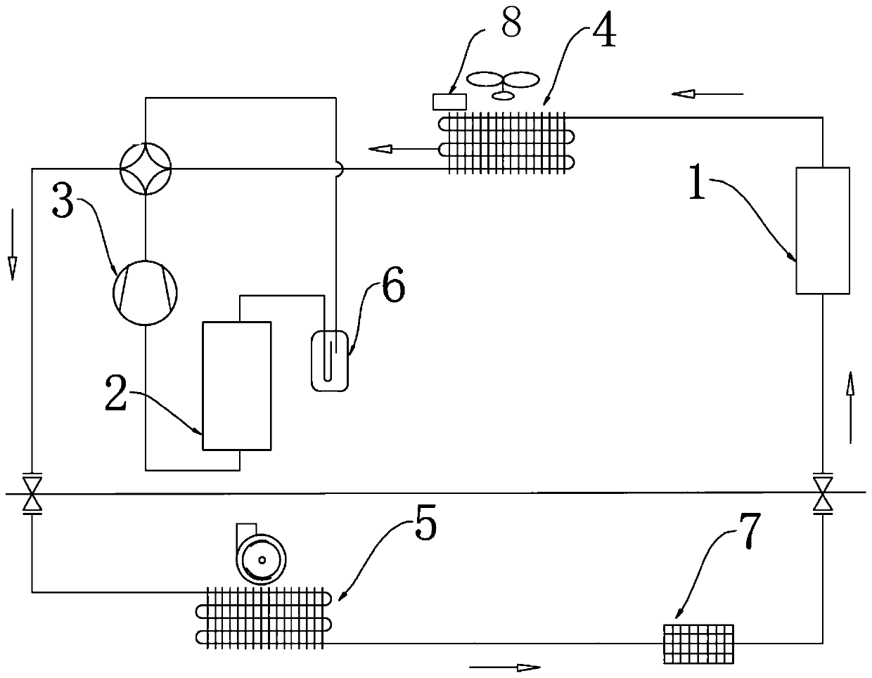 Air conditioning system and air conditioner frosting control method