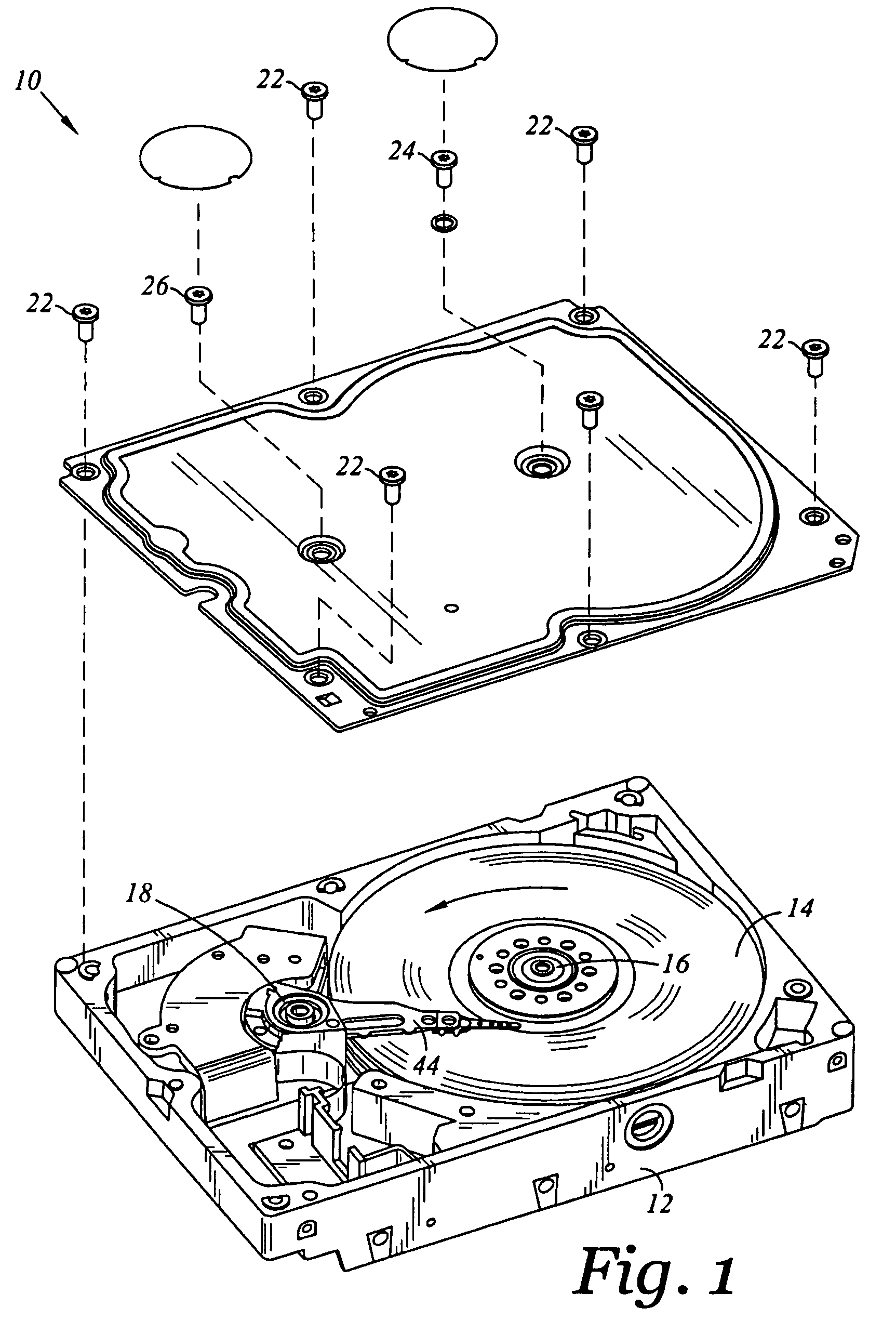 Disk drive cover with top and bottom layers electrically grounded with first and second flaps and method of manufacturing the same