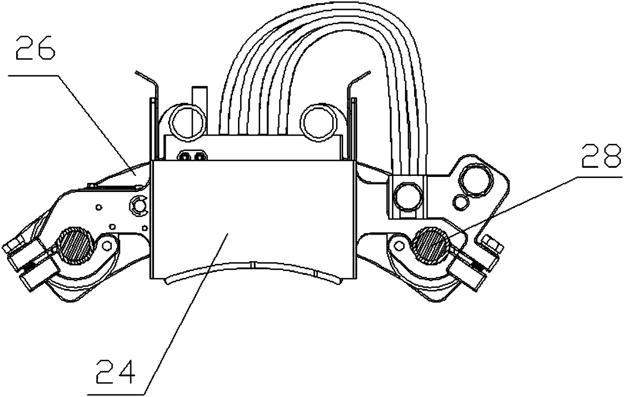 Integrated double-fed wind turbine carbon brush holder assembly