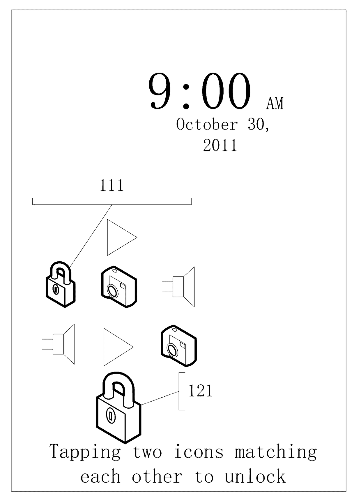 Touch screen unlocking method and device