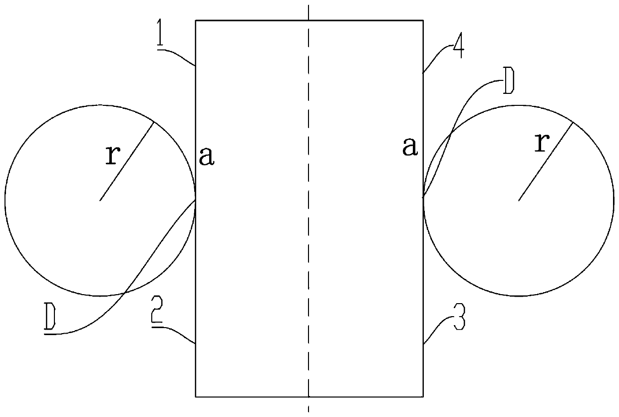 A segmental polishing method for rectangular glass