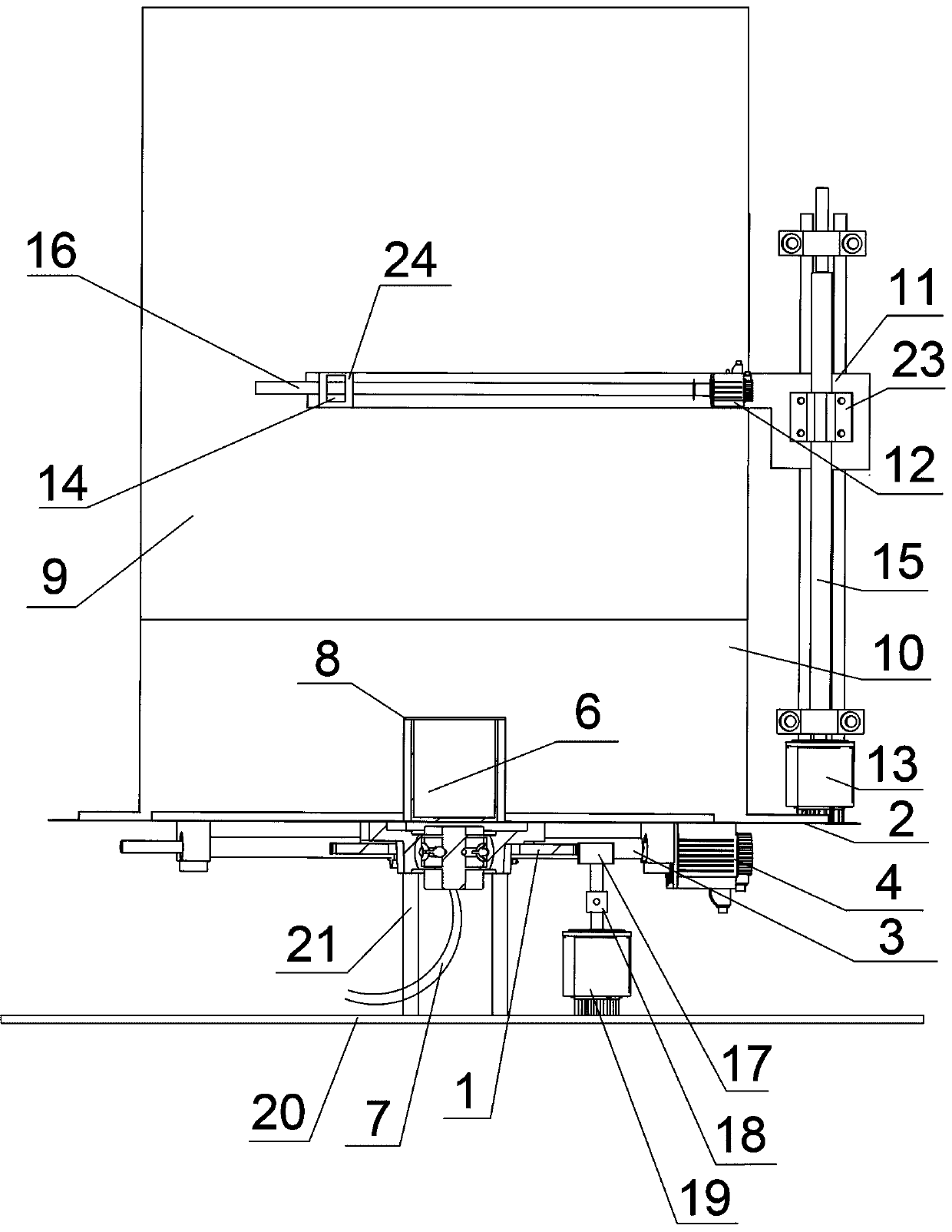 Multi-drive controllable fire whirlwind experiment simulation and demonstration device