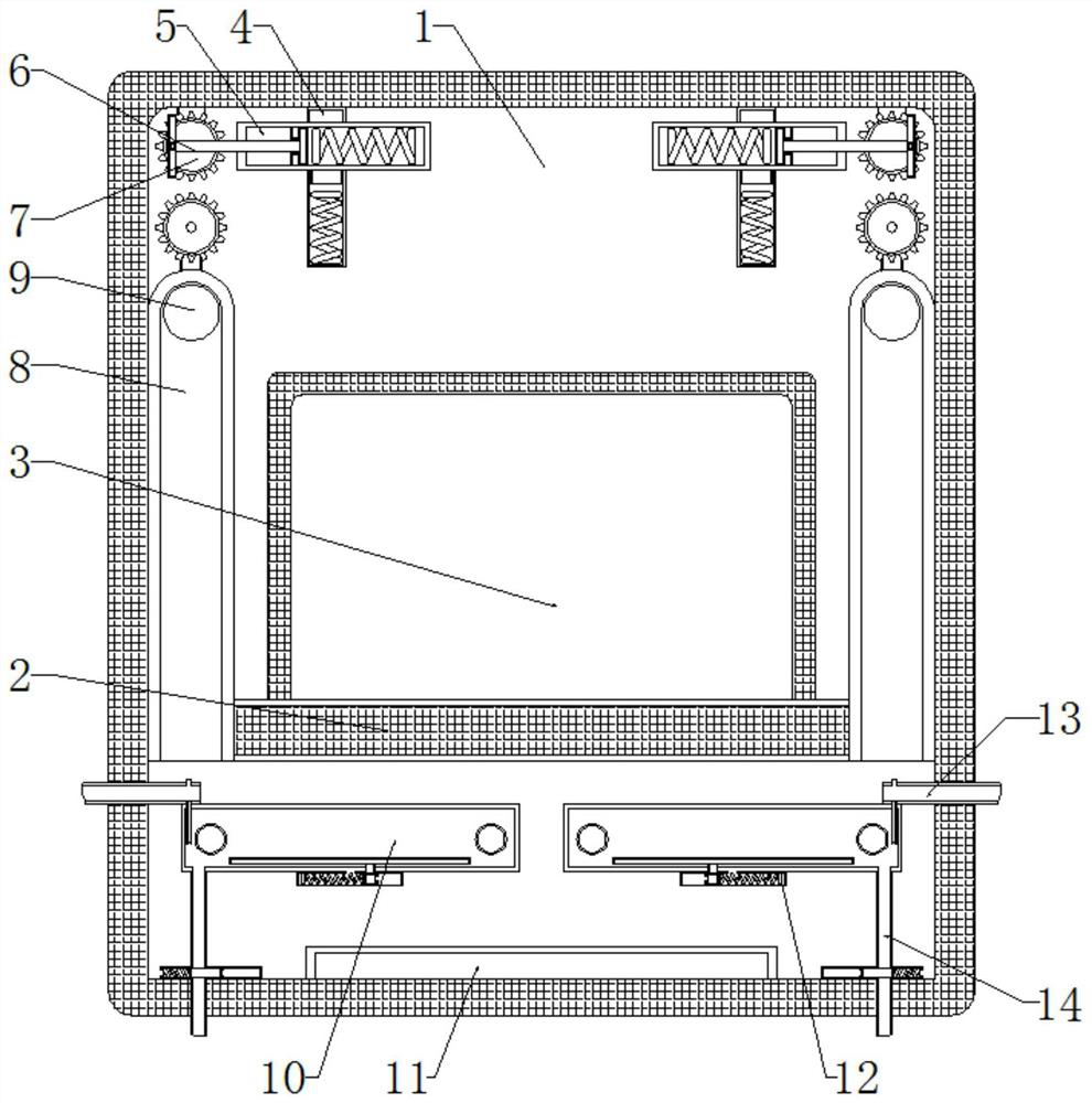 Device for quickly removing dust and protecting computer case by utilizing heat dissipation temperature