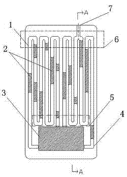 Plate-type pulsating heat pipe used in large power LED heat radiation