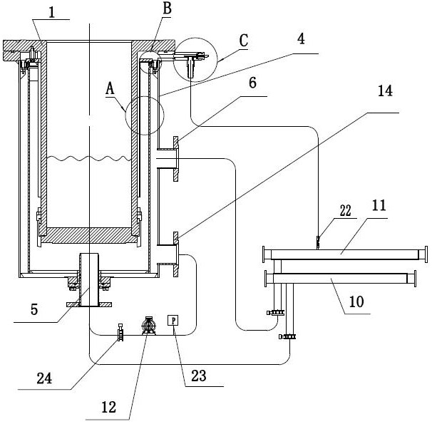 Vacuum consumable electrode furnace crystallizer cooling device and cooling method thereof