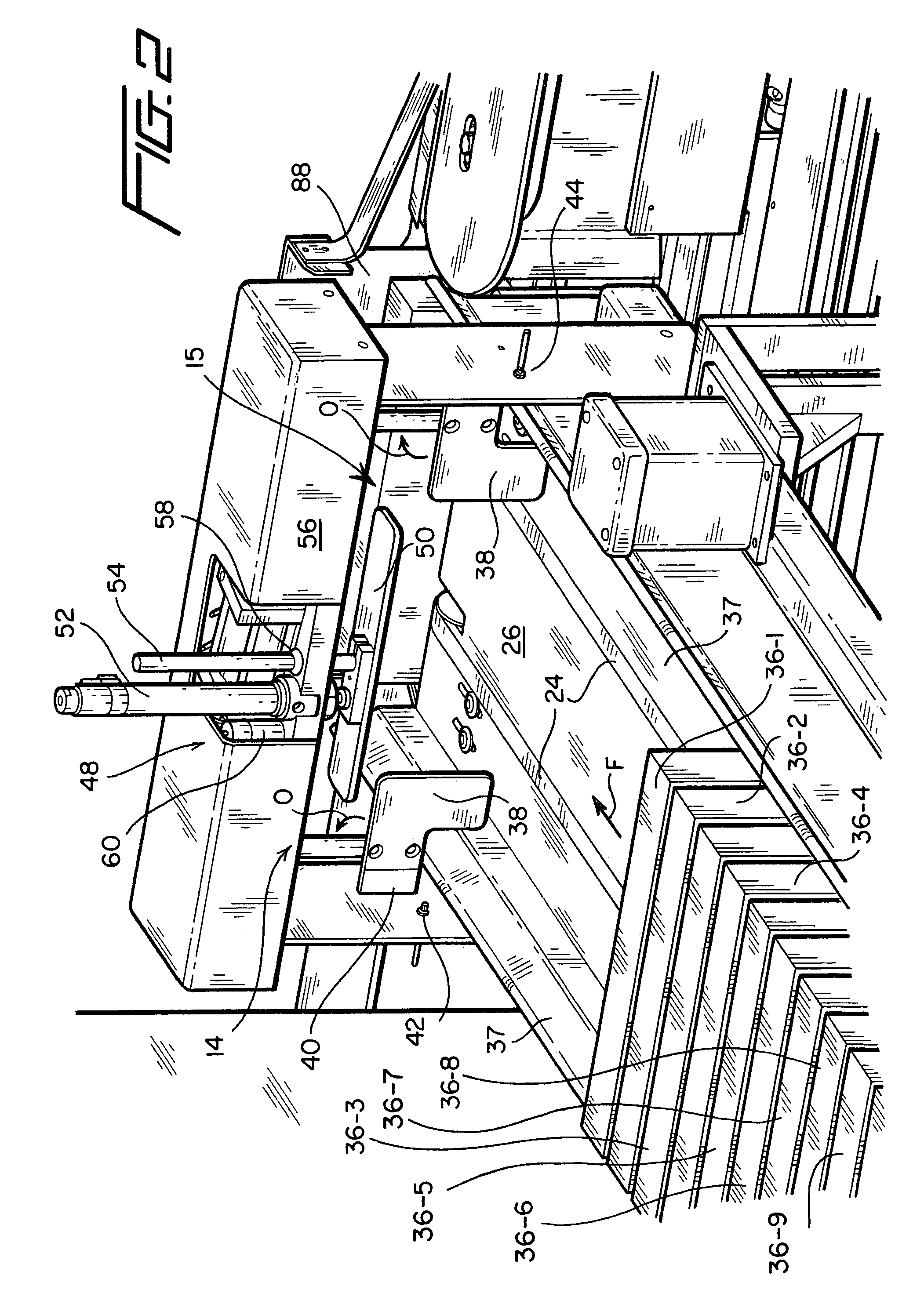 Synchronized stamp applicator machine and method of operating the same