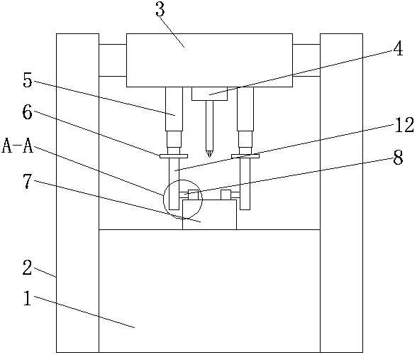 A bearing drilling device