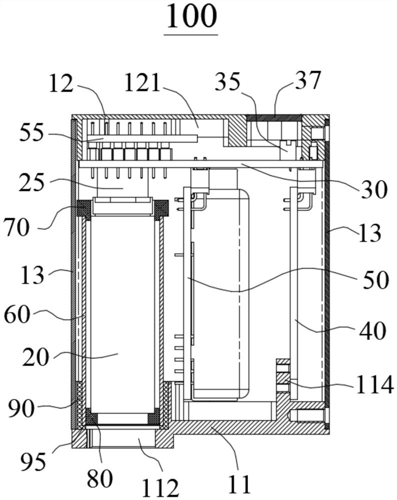 Photomultiplier tube shielding structure and signal detection device