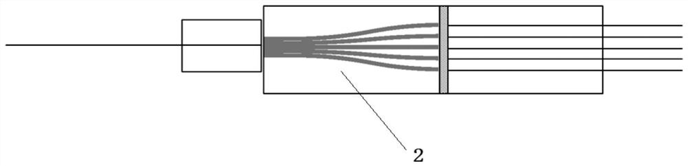 Coupling method of PLC optical branching device