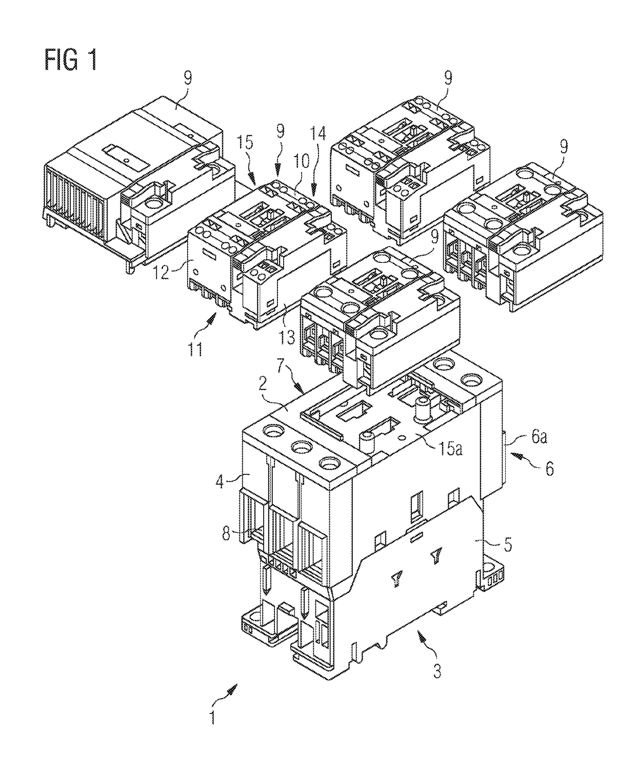 Low-voltage switching device with a variable design