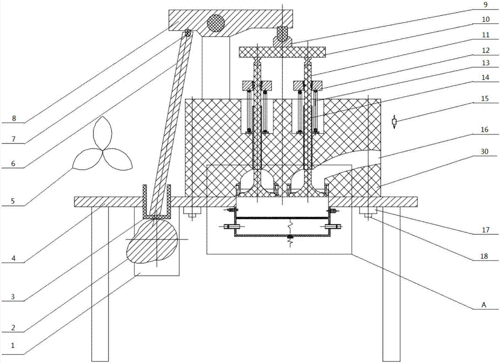 Double exhaust valve-valve retainer wearing testing apparatus and method thereof