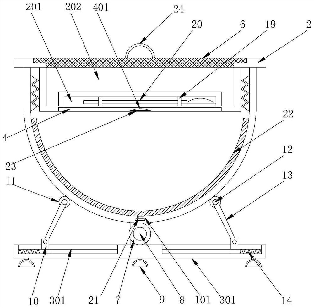 Anti-toppling cosmetic packaging bottle structure