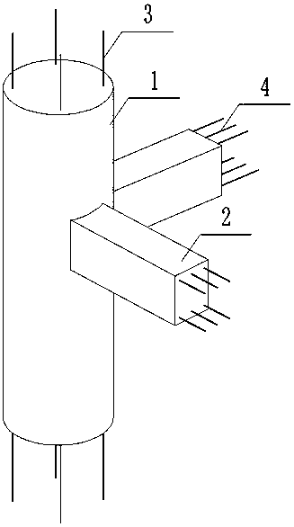 Assembly type three-dimensional beam-column unit prefabricated member