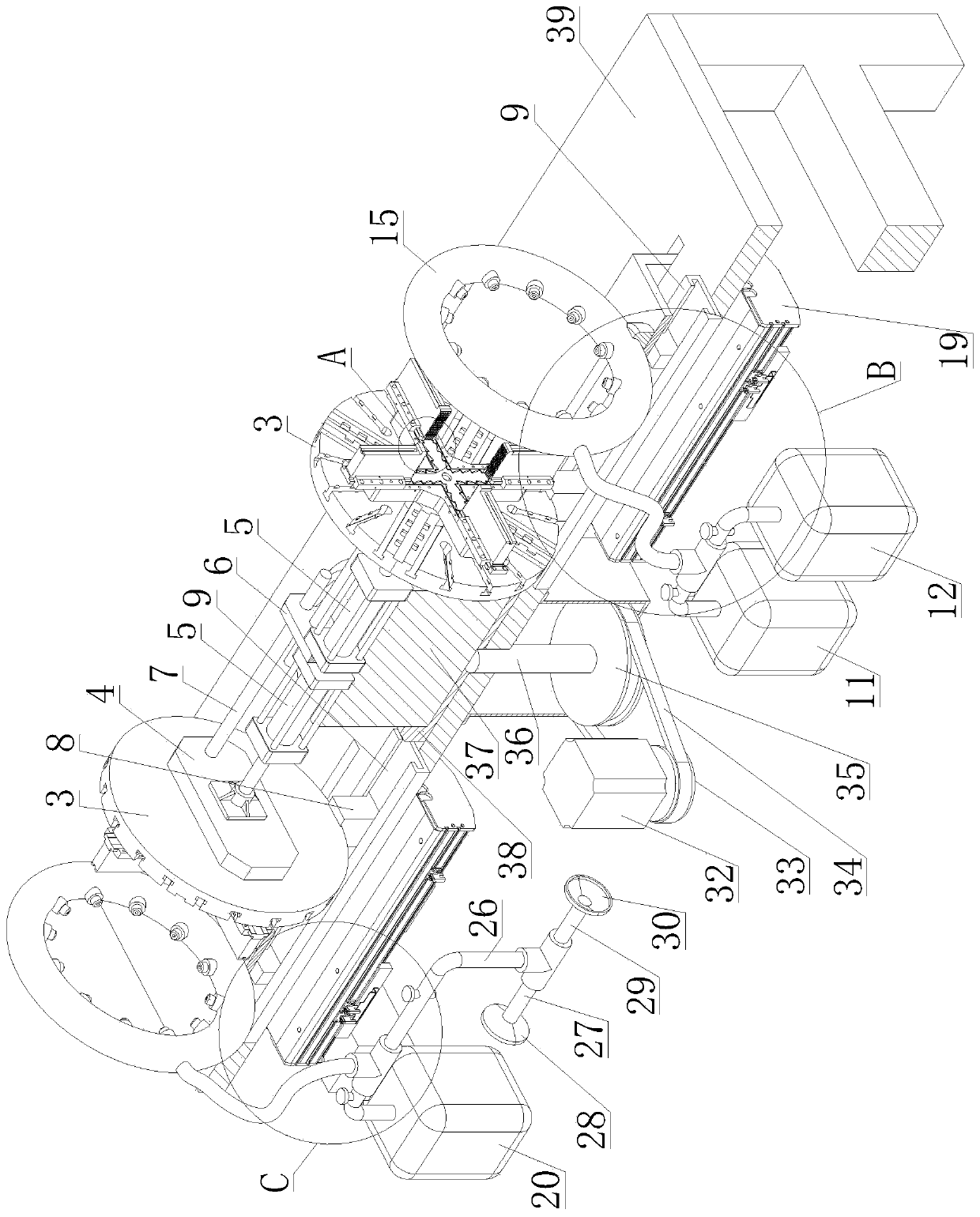 Automatic ceramic thermal spraying device