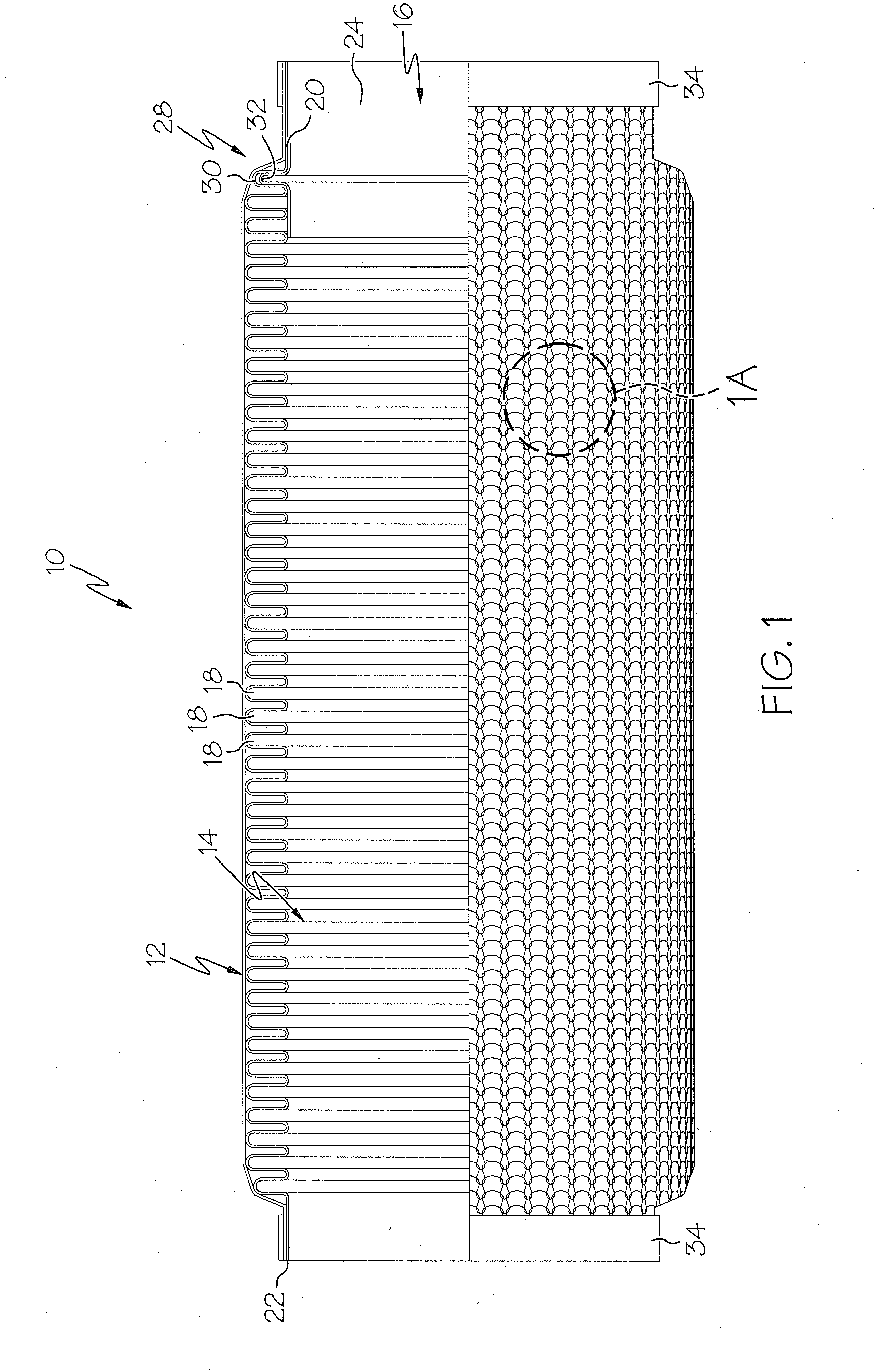 Frequency-controlled exhaust bellows assembly