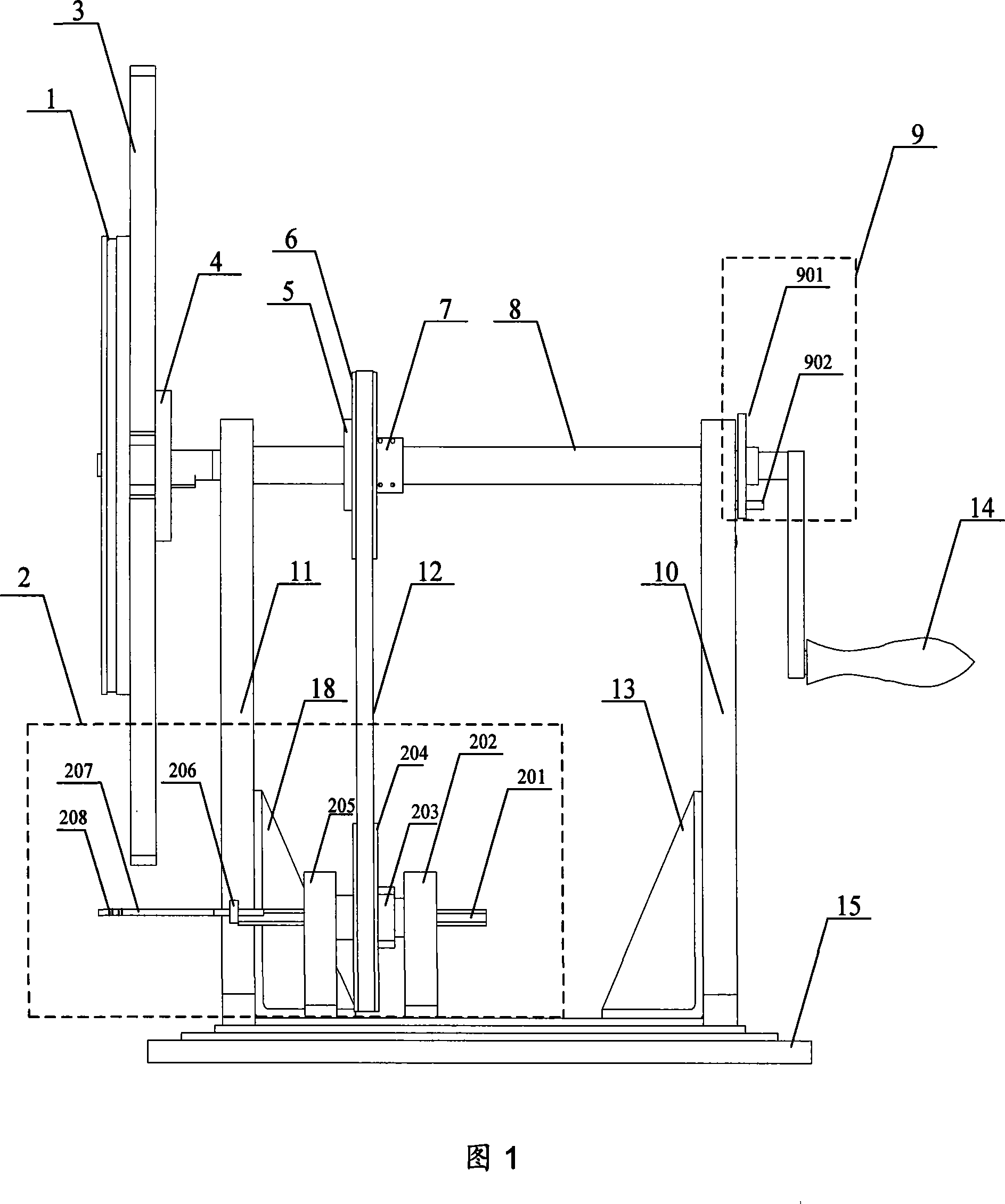 Optical fibre electric current sensor sensitive coil winding equipment