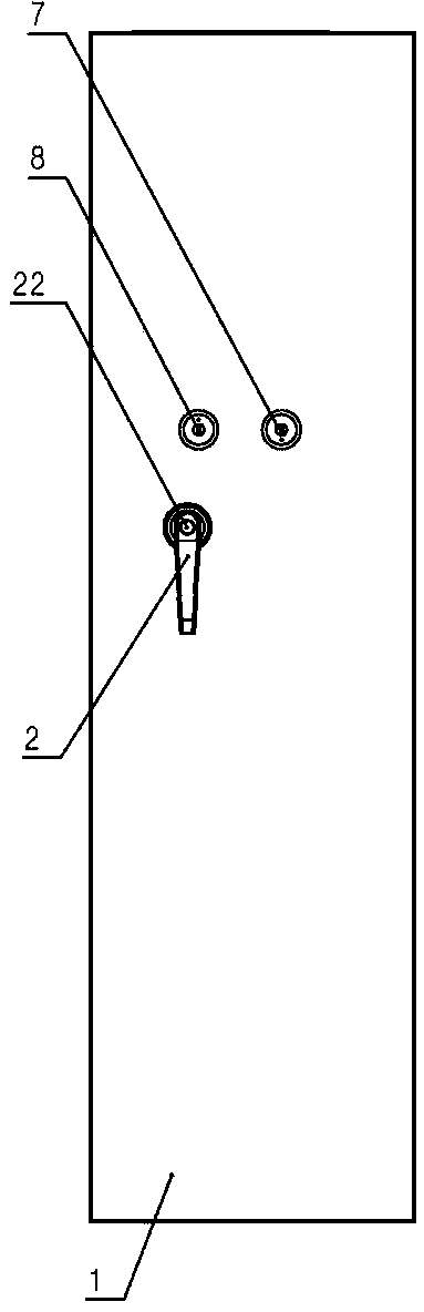 Cabinet door lock and lock mechanism in cabinet door lock