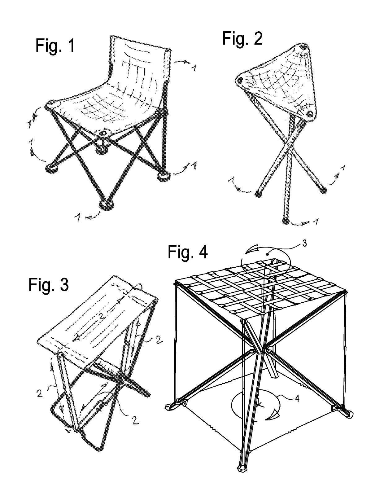 Support apparatus, such as a seat, foldable and portable