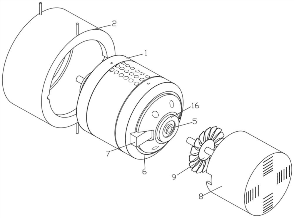 Hybrid excitation brushless direct-current motor