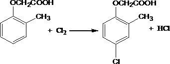 Production process of 2-methyl-4-chlorophenoxyacetic acid