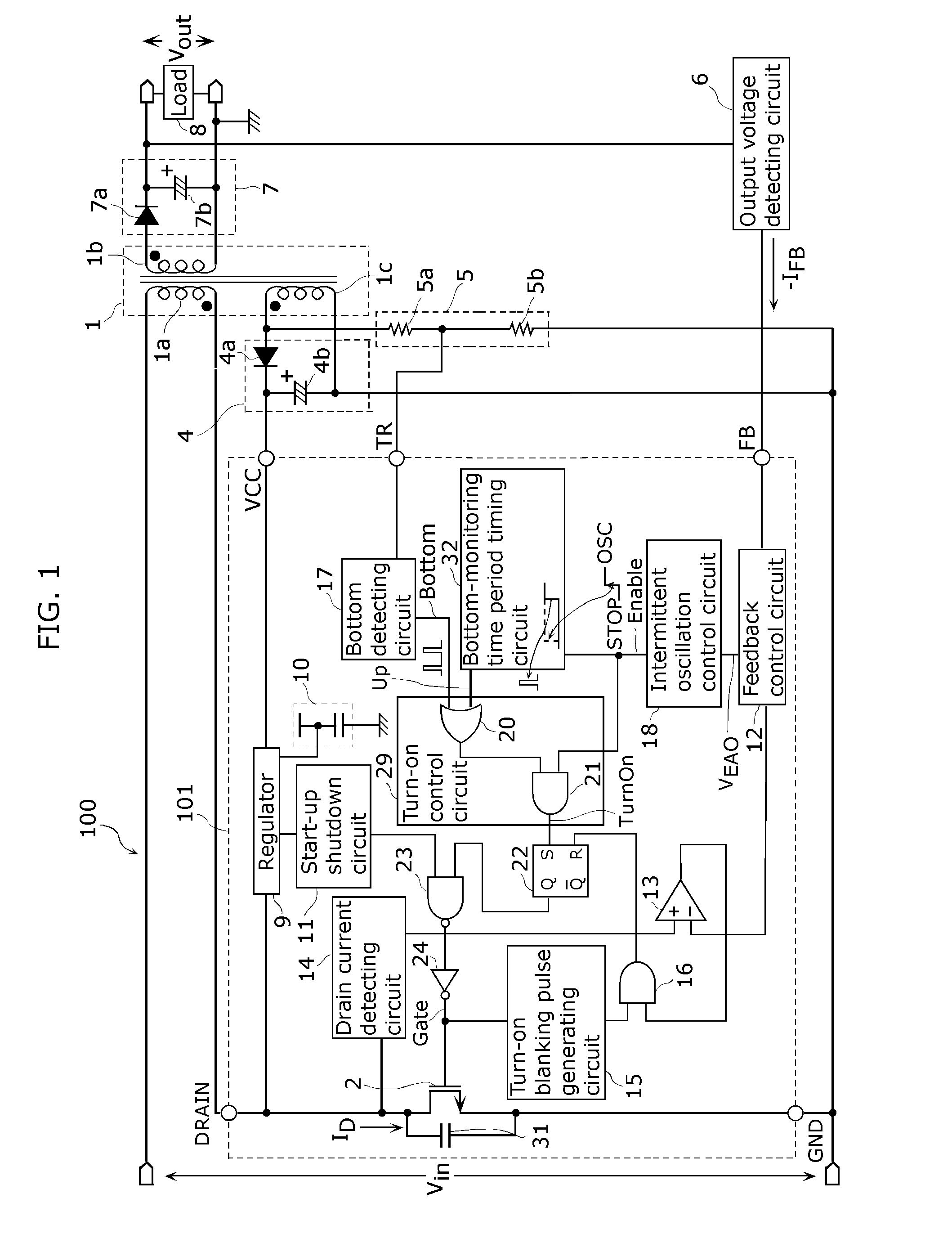 Switching power supply device and semiconductor device