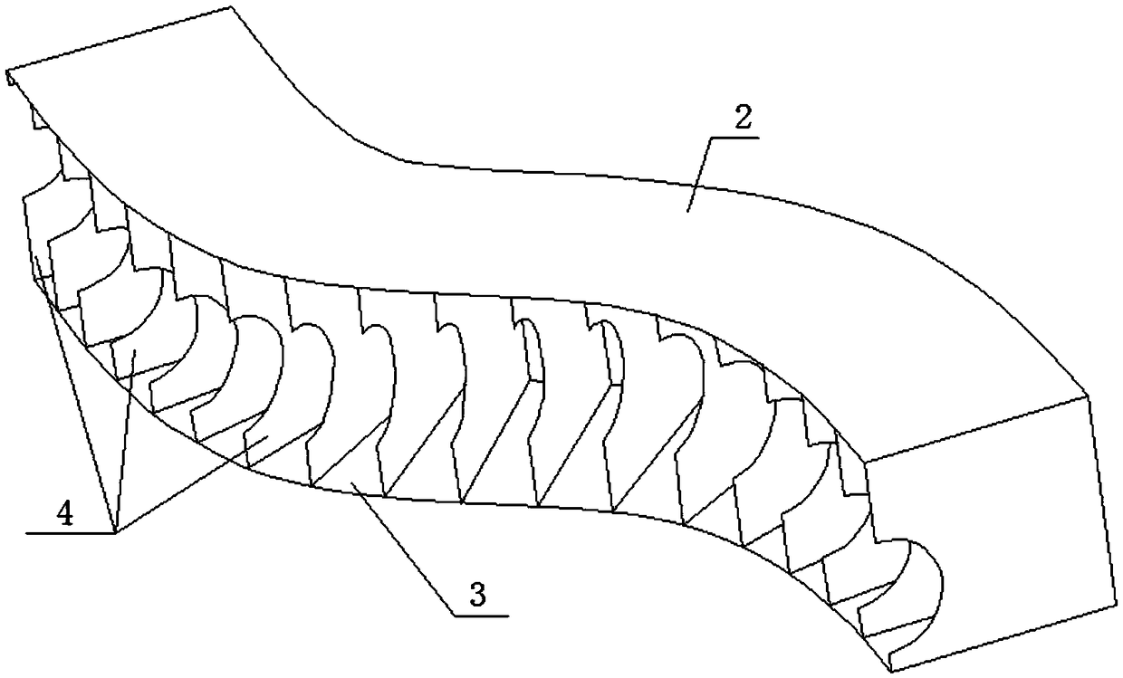 Arc-shaped round steel processing tooling