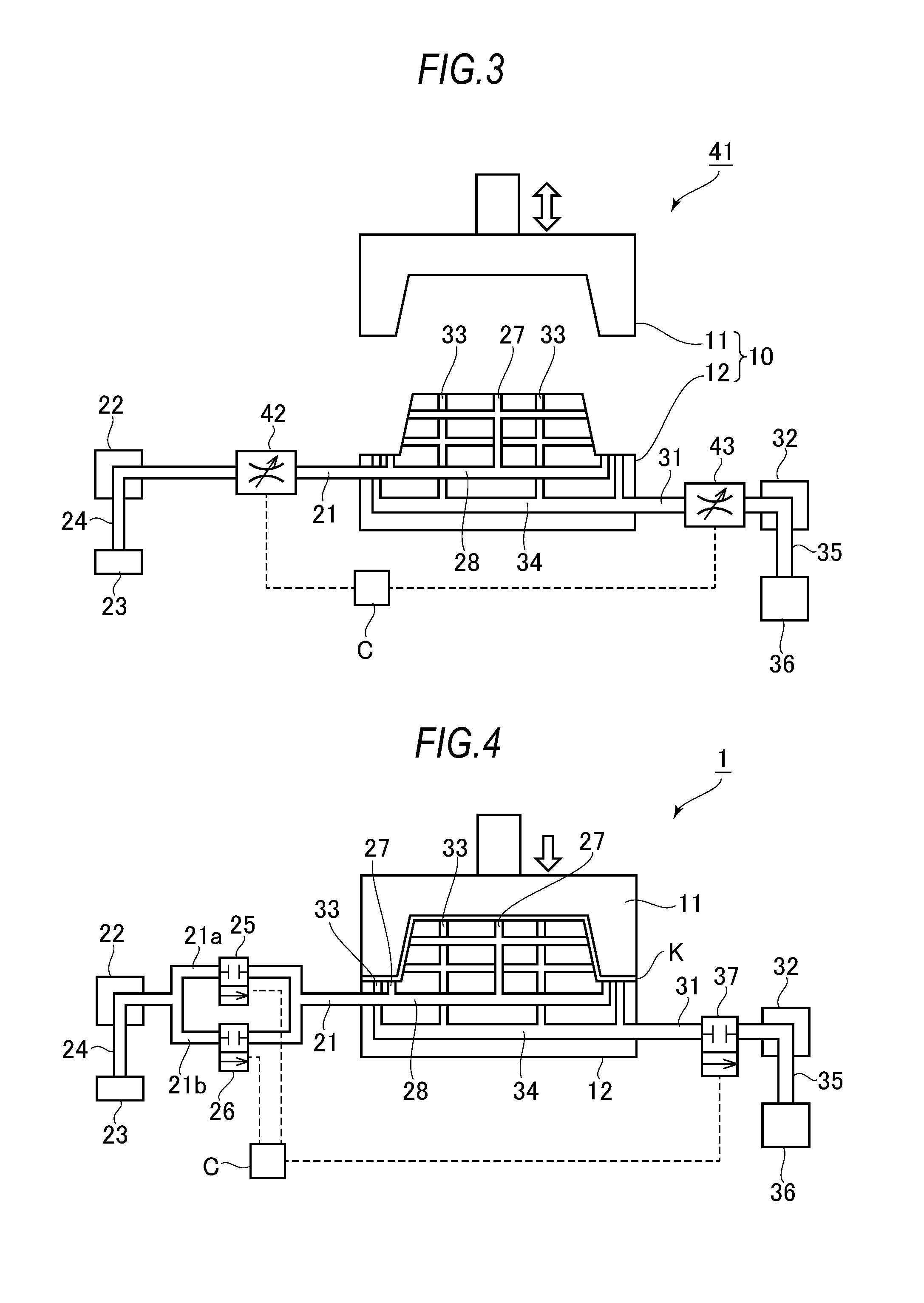 Cooling method for hot press forming and hot press forming apparatus