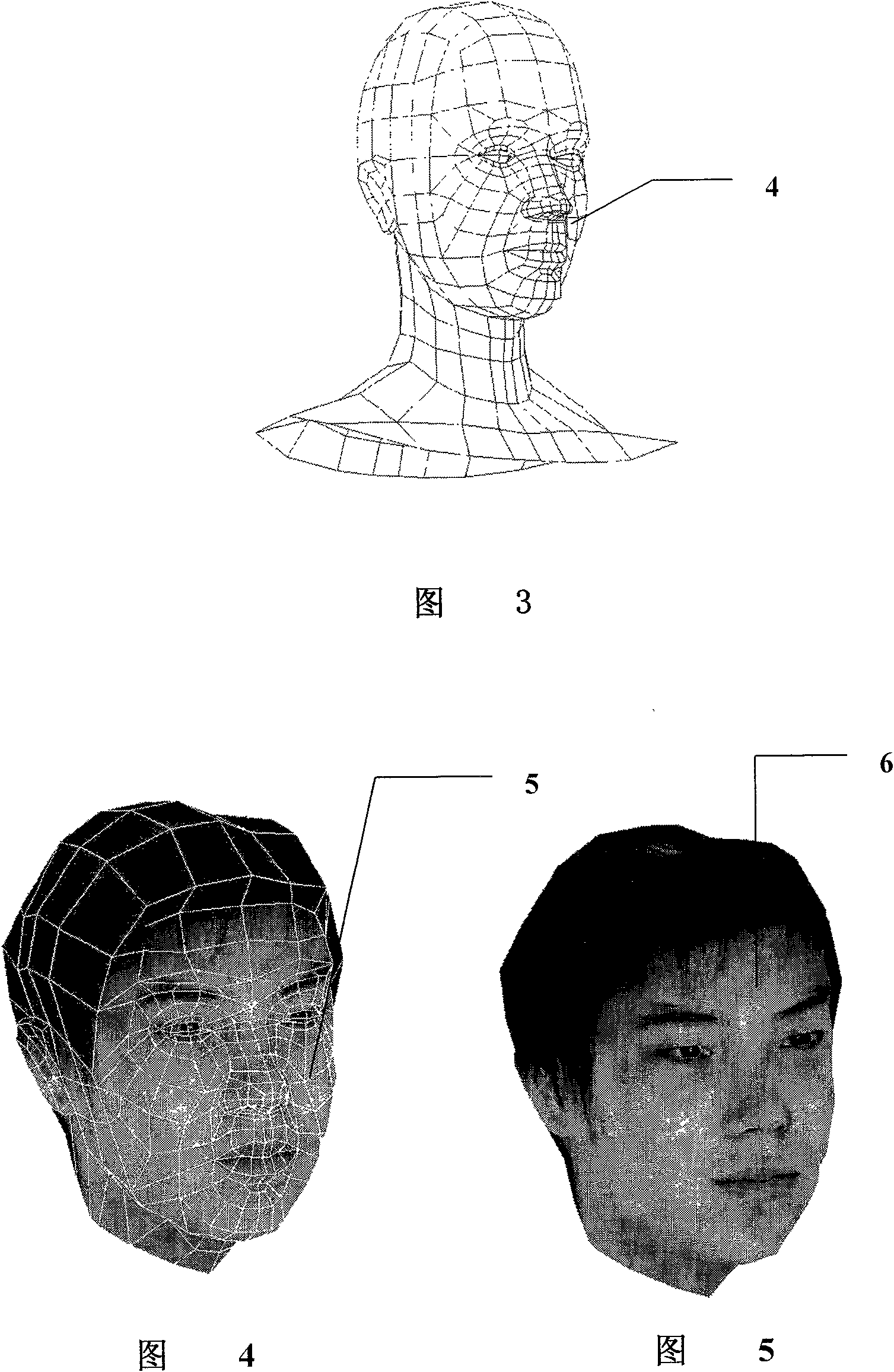 Three-dimensional portrait photographing method