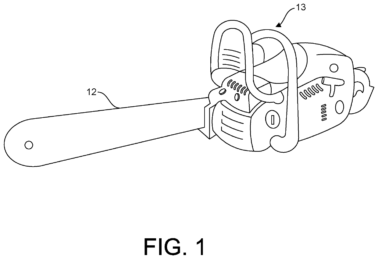 Trenching chainsaw blade device