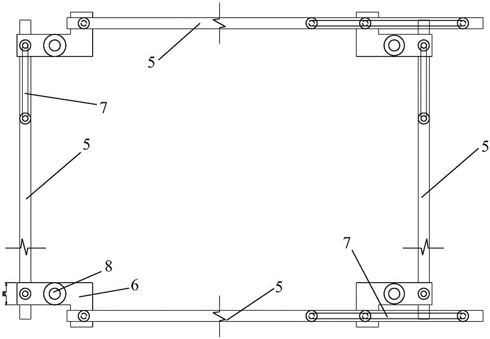 Inclined column steel bar positioning device