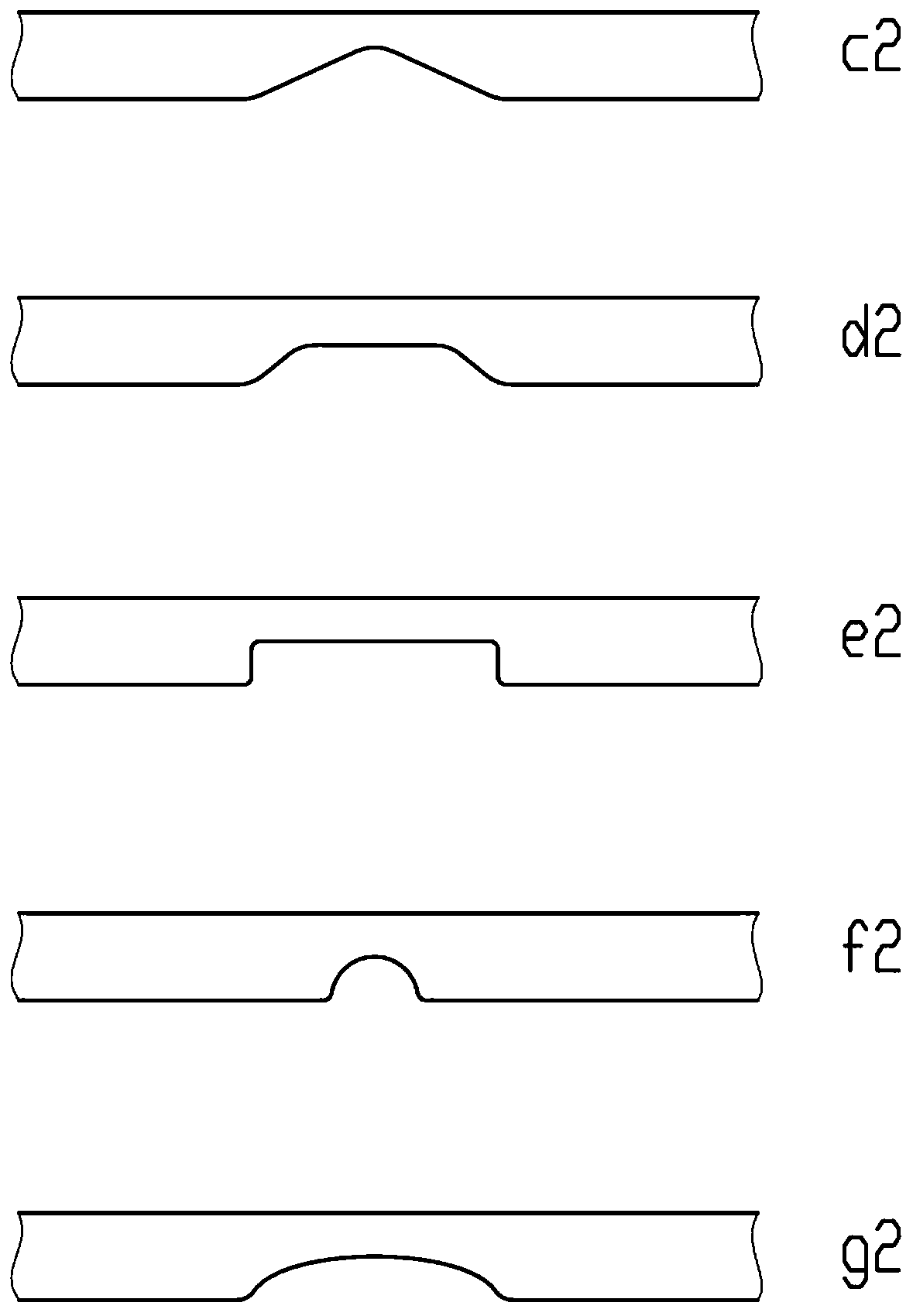 Metal bipolar plate flow field runner structure of fuel cell