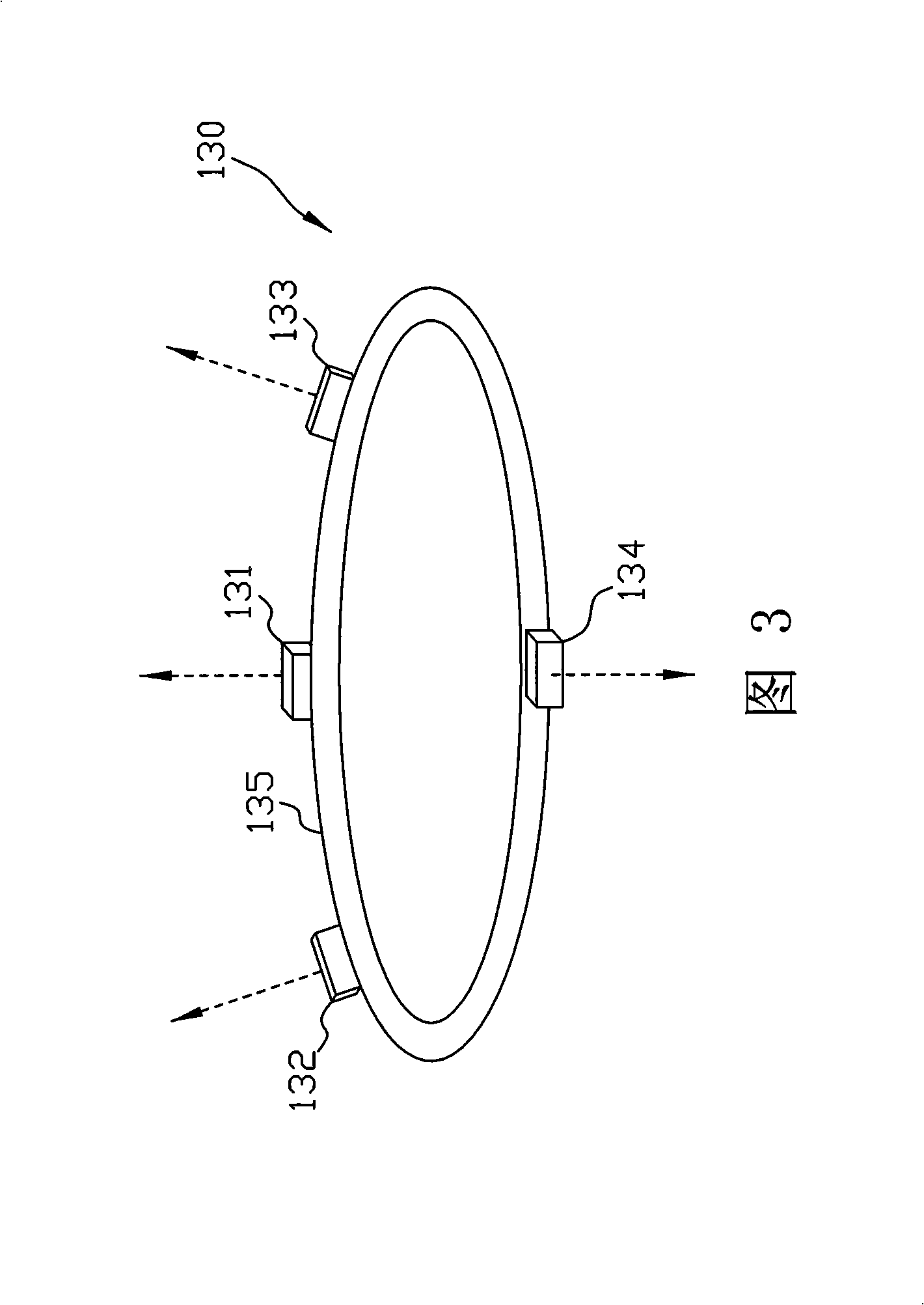 Omnibearing road information report guiding device