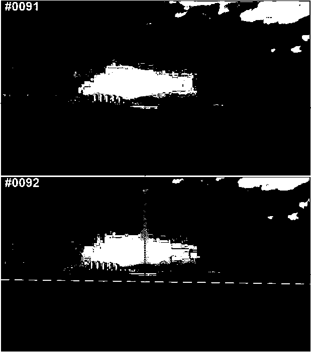 Adaptive tracking method for sea-surface target scale of unmanned ship in high sea state based coherent filtering