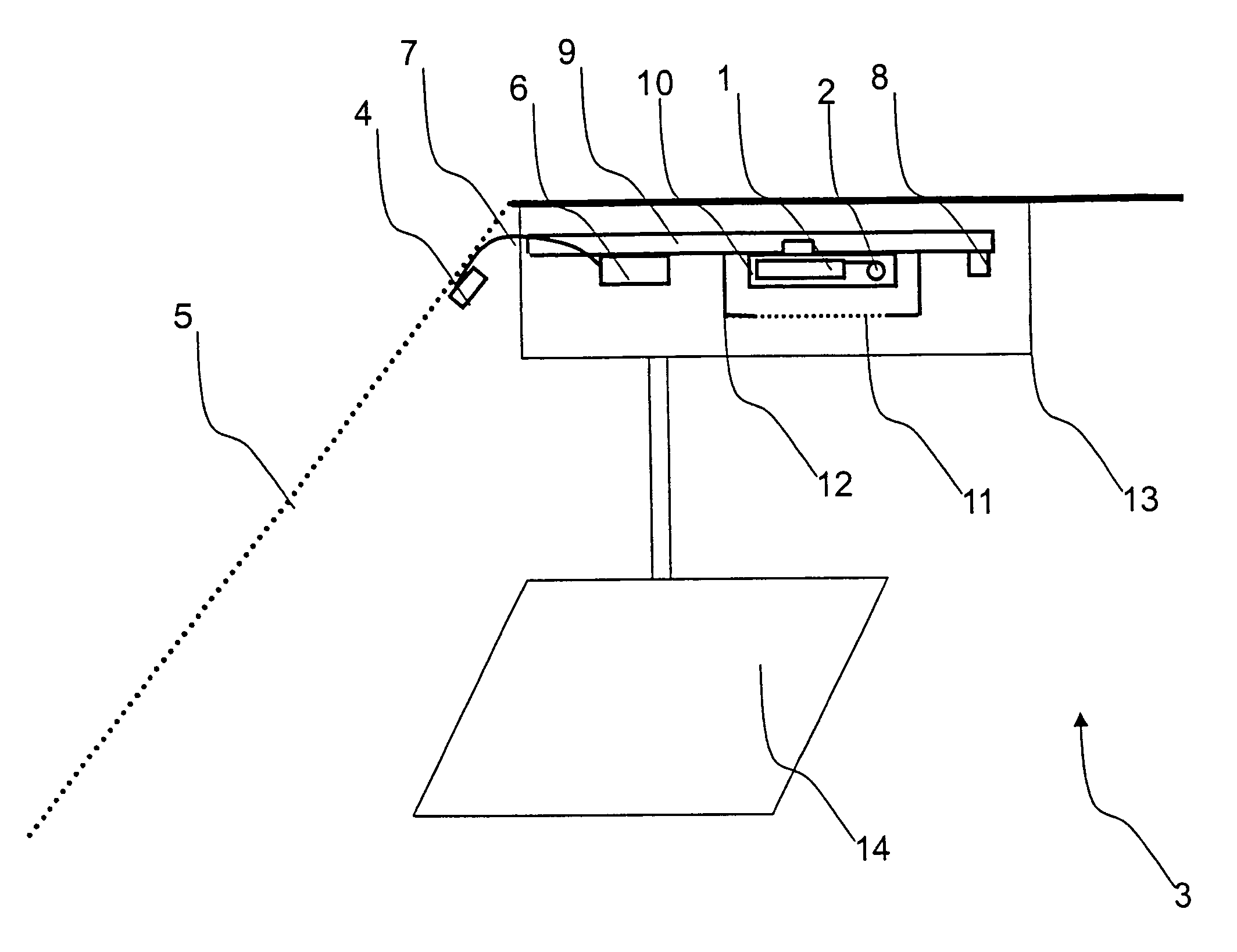Sensor for determining the interior humidity and fogging up tendency and fastening device of the sensor