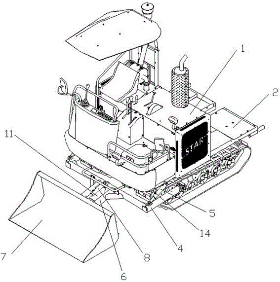 Farmland cleaning structure