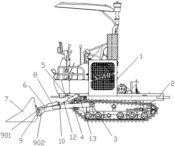 Farmland cleaning structure