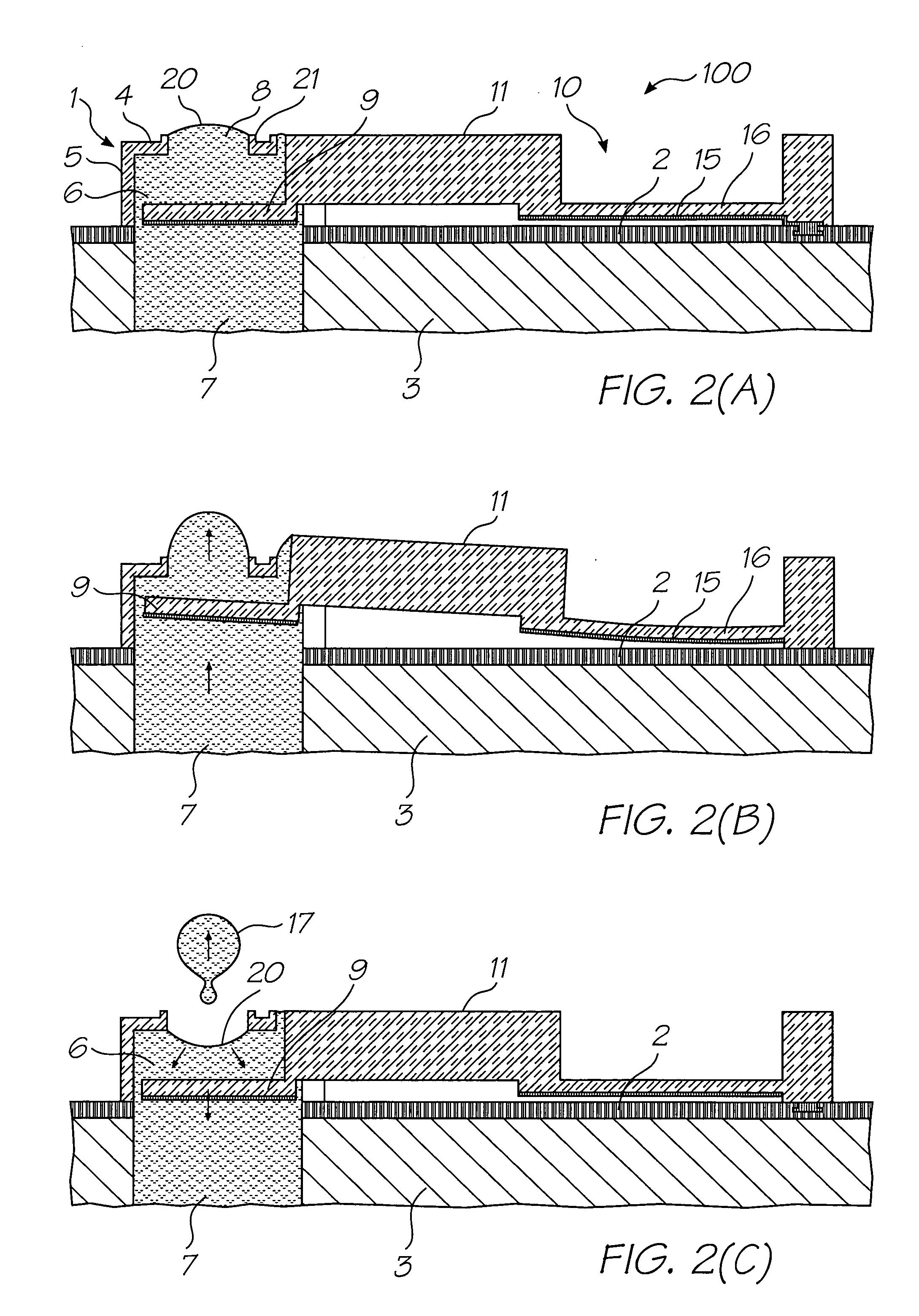 Inkjet nozzle assembly having thermal bend actuator with an active beam defining substantial part of nozzle chamber roof