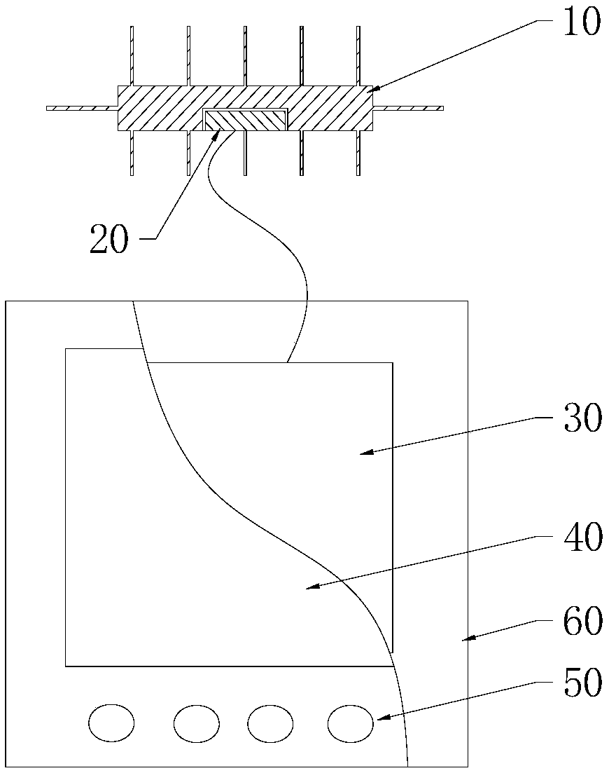 Temperature signal detecting device