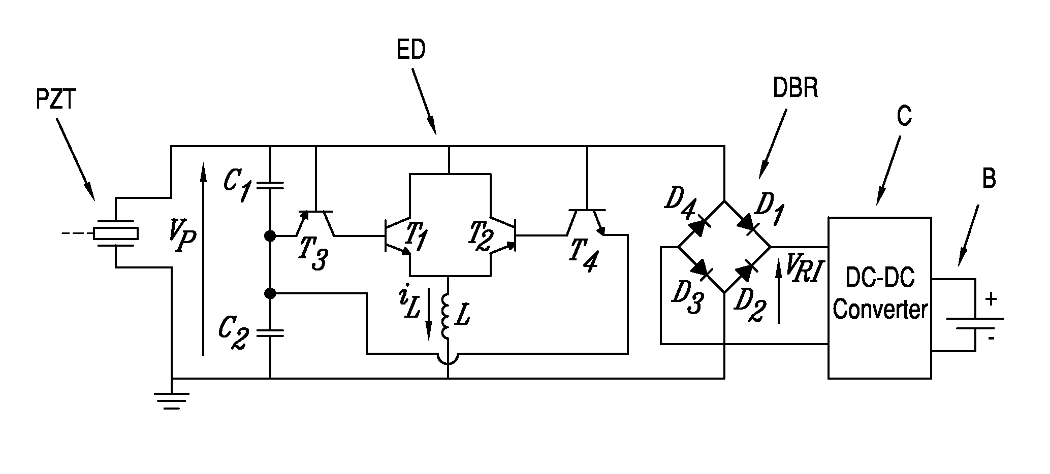 Self power sshi circuit for piezoelectric energy harvester